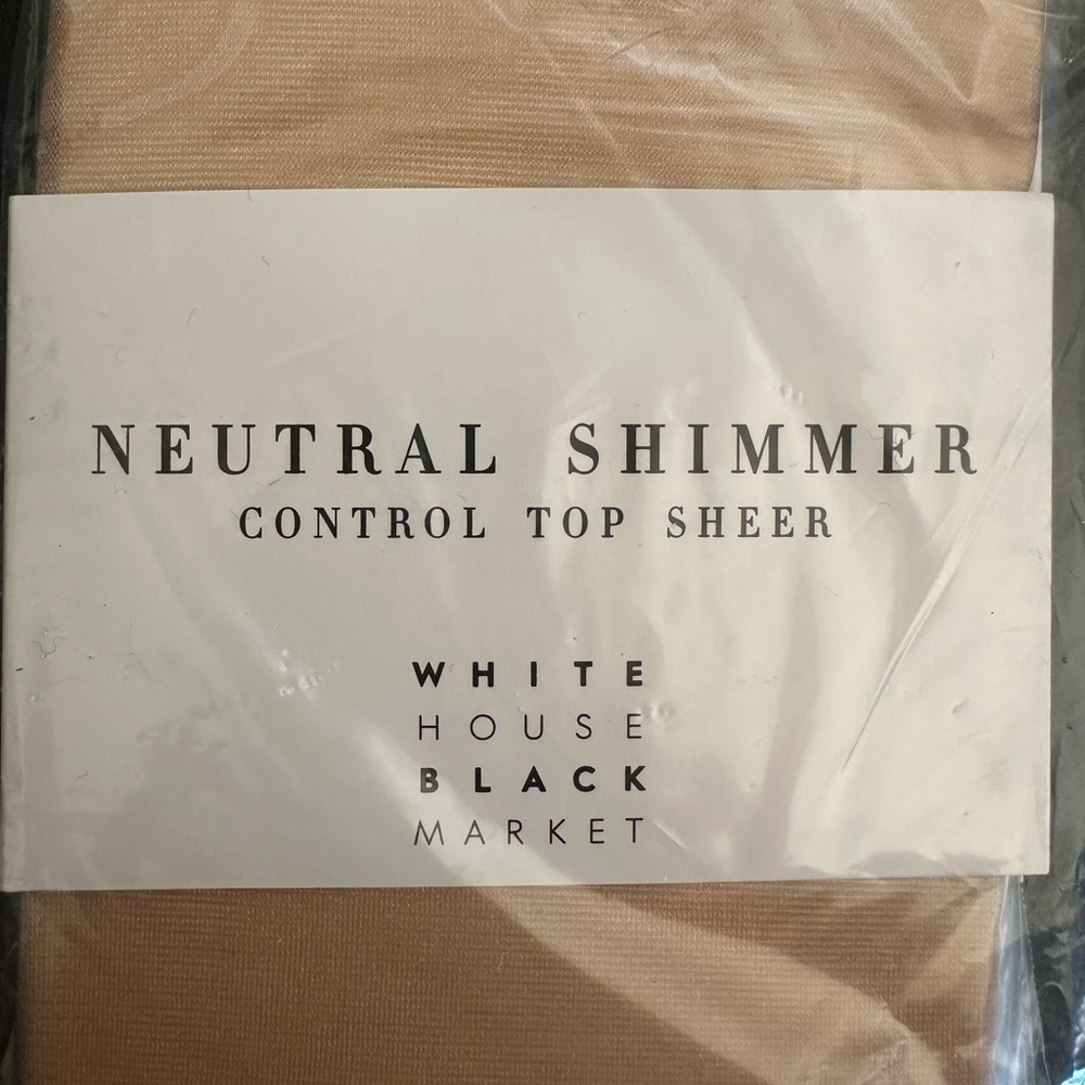 White House Black Market Neutral Shimmer Hosiery